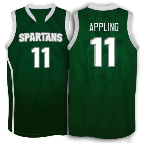 Michigan State Spartans #11 Keith Appling Green College Basketball Jerseys